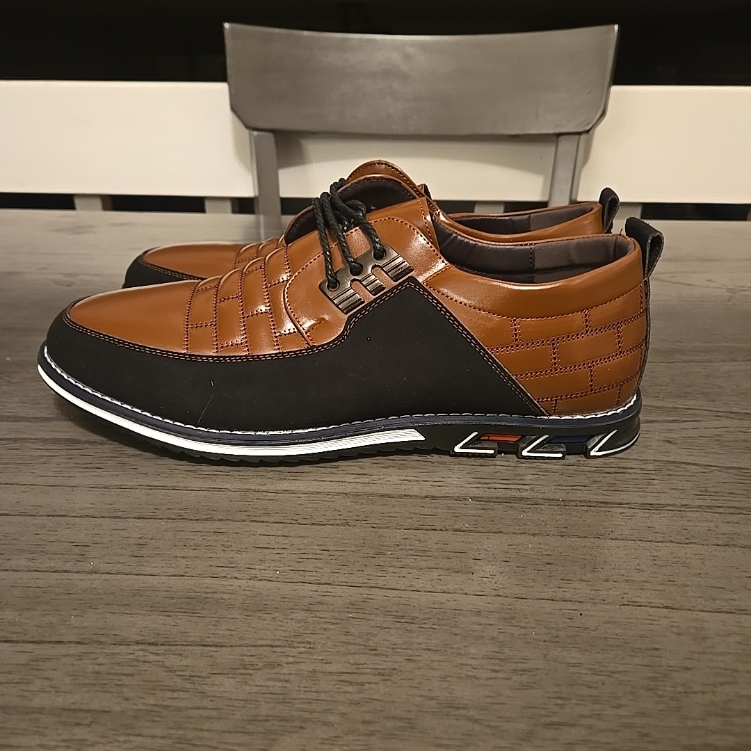 Elegant Black And Brown Men's Oxfords